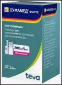 Сумамед форте Порошок д/суспензии 200мг/5мл 37.5мл (35.573г) от Плива