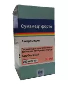 Сумамед форте Порошок д/суспензии 200мг/5мл 30мл (29.295г) от Плива