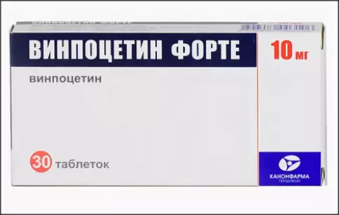 Винпоцетин форте Таблетки 10мг №30 произодства Озон ФК ООО