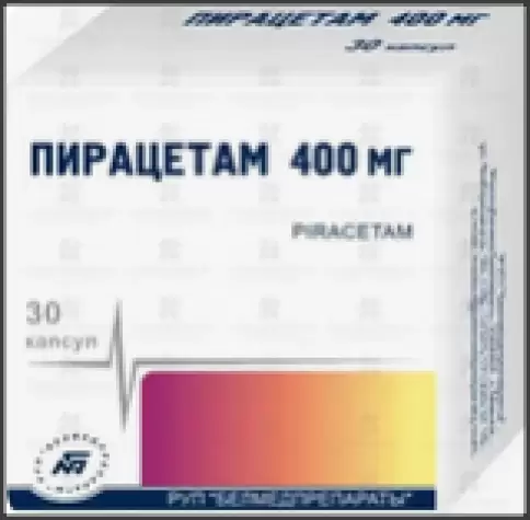 Пирацетам Капсулы 400мг №30 произодства Белмедпрепараты АО