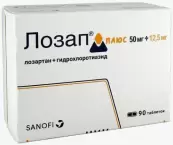 Лозап плюс Таблетки п/о 50мг+12.5мг №90 от Словакофарма А/О