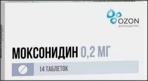 Моксонидин Таблетки п/о 200мкг №14 произодства Озон ФК ООО