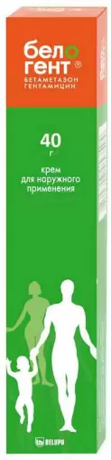 Белогент Крем 40г произодства Белупо Лтд.