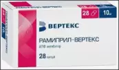 Рамиприл Таблетки 10мг №28 от Вертекс ЗАО