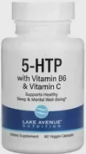 5-НТР (5-гидрокситриптофан) с витаминами В6 и С Капсулы вегетарианские №180 произодства Lake avenue nutrition