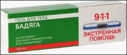911 Бадяга гель для тела от синяков и ушибов Гель 100мл произодства Мирролла ООО