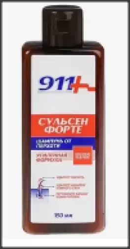 911 Сульсен Форте Шампунь от перхоти Флакон 150мл произодства Твинс Тэк ЗАО