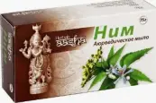 Aasha herbals мыло аюрведическое Мыло кусковое (масло Нима) 75г от Cosme dream international pvt.ltd