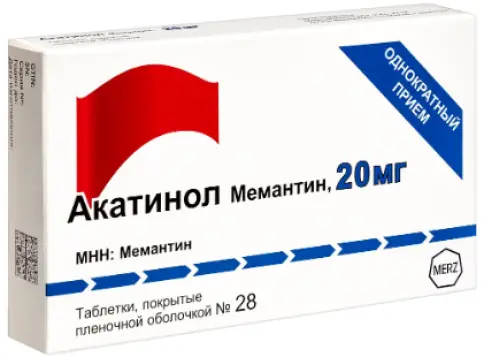 Акатинол Мемантин Таблетки 20мг №28 в Видном