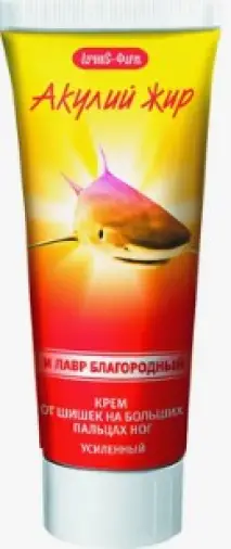 Акулий жир крем д/ног с лавром благор.от шишек Крем для ног 20мл произодства Твинс Тэк ЗАО