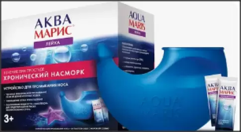 Аква Марис Набор д/промыв.носа устр-во+пак.№30