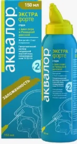 Аквалор экстра форте с алоэ и ромашкой Флакон 150мл в Люберцах