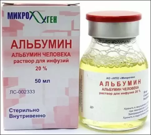Альбумин Флакон 20% 50мл