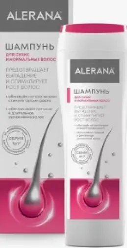 Алерана шампунь для нормальных и сухих волос Флакон 250мл произодства Вертекс ЗАО