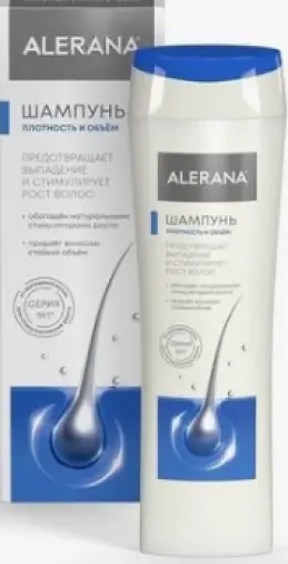 Алерана шампунь Плотность и объем ALERANA Флакон 250мл произодства Вертекс ЗАО