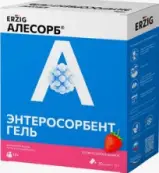 Алесорб Энтеросорбент с янтарн.к-той Эрциг Гель д/приёма внутрь (клубника) 10г №20 от Не определен