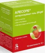 Алесорб Энтеросорбент с янтарн.к-той Эрциг Гель д/приёма внутрь (клубника) 180г от Аптека №274 Северное Измайлово