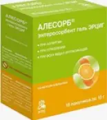 Алесорб Энтеросорбент с янтарн.к-той Эрциг Гель д/приёма внутрь 10г №18 от Не определен