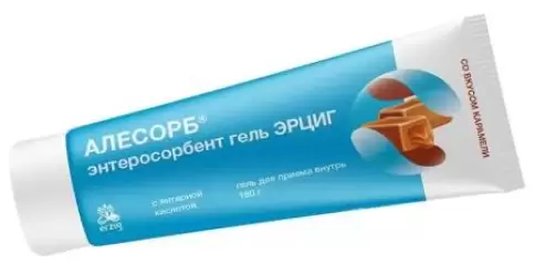 Алесорб Энтеросорбент с янтарн.к-той Эрциг Гель д/приёма внутрь 180г в Люберцах