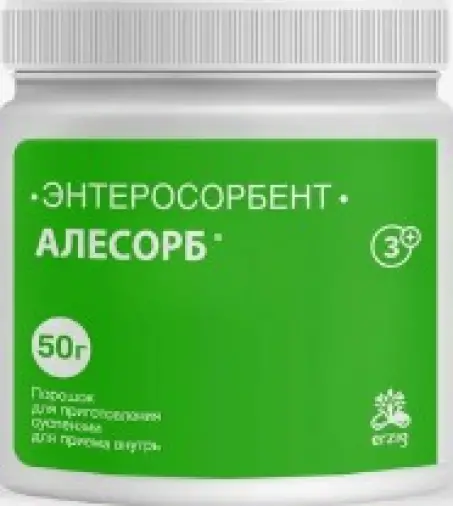 Алесорб Энтеросорбент с янтарной к-той Порошок 50г