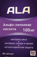 Альфа-липоевая кислота Капсулы 100мг №30 в СПБ (Санкт-Петербурге) от ПетроАптека Бухарестская 90