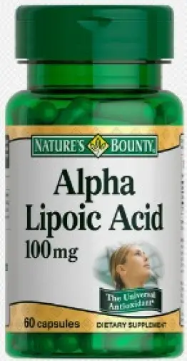 Альфа-липоевая кислота Капсулы 100мг №60 произодства Нэйчерс Баунти