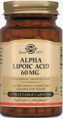 Альфа-липоевая кислота Капсулы №30 от Солгар