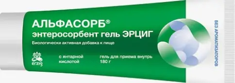 Альфасорб Энтеросорбент Эрциг Erzig Гель д/приёма внутрь 180г