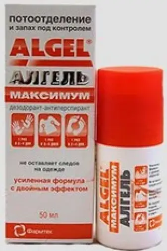 Алгель Максимум гель-антиперспирант Флакон 50мл