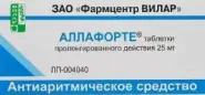 Аллафорте Таблетки 25мг №30 в Фрязино от Интернет - аптека  POLZAru Фрязино