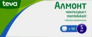 Алмонт Таблетки п/о 5мг №98 в Екатеринбурге от Алоэ Екатеринбург 8 Марта д46 0 этаж ТЦ Гринвич
