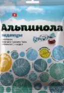 Альпинола леденцы ментол, эфирные масла трав, витамин С