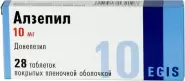 Алзепил Таблетки 10мг №28 в СПБ (Санкт-Петербурге) от Озерки СПб Декабристов 37