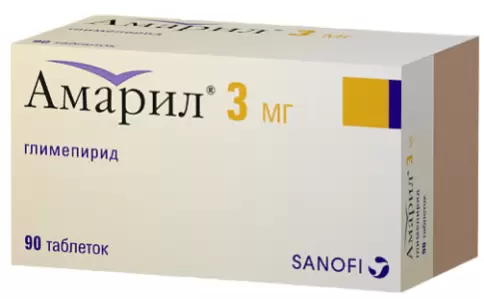 Амарил Таблетки 3мг №90 в Краснодаре