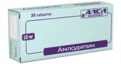 Амлодипин Таблетки 10мг №30 от Алси Фарма ЗАО