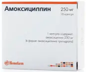 Амоксициллин Капсулы 250мг №16 от Шрея Лайф Сайнс