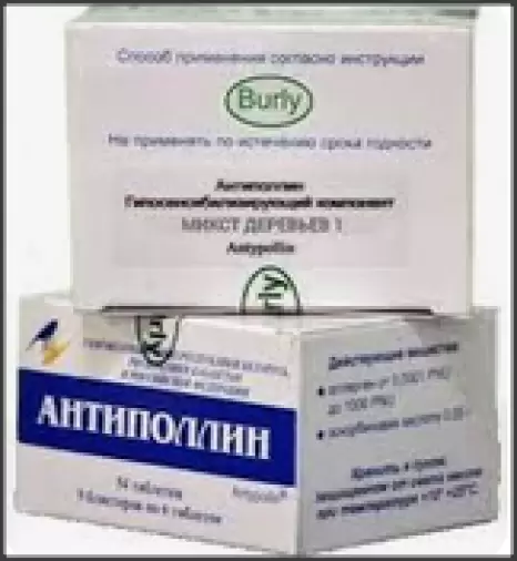 Антиполлин Береза повислая Таблетки №54 произодства Бурли