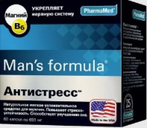 Антистресс+Магний В6 Мен-с Ф-ла Капсулы №60 произодства БиоВид ООО