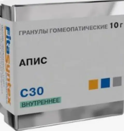 Апис меллифика гранулы гомеопат. Разведение С30 10г произодства Ф. фабрика (Москва)