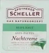 Apotheker Scheller Аптекарь Шеллер Айва и алоэ Вера крем для лица ночной увлажняющий