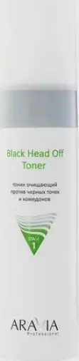 Аравия ARAVIA Professional Black Head Off Toner Тоник против черных точек и комедонов, для жирной и проблемной кожи лица Флакон 250мл