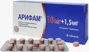 Арифам Таблетки п/о 10мг+1.5мг №30 от Самсон-Фарма на Кантемировской
