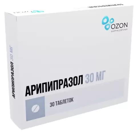Арипипразол Таблетки 30мг №30 произодства Озон ФК ООО