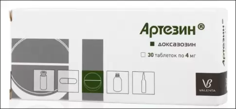 Артезин Таблетки 4мг №30 произодства Валента Фарм ОАО