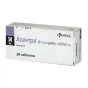 Асентра Таблетки п/о 50мг №28 от КРКА