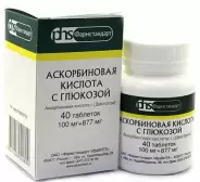 Аскорбиновая к-та с глюкозой Таблетки 100мг №40 в Ростове-на-Дону от Магнит Аптека Каменск-Шахтинский Астаховский пер 89