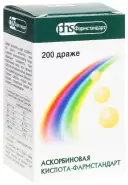 Аскорбиновая к-та Драже 50мг №200 от ГОРЗДРАВ Аптека №594