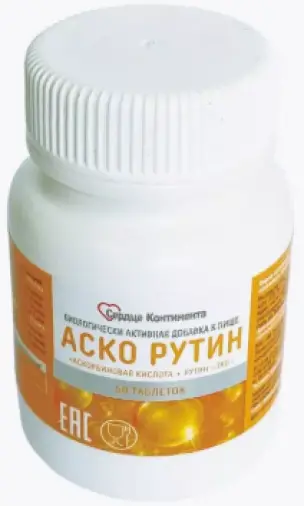 Аскорутин Сердце Континента Таблетки 330мг №50 произодства Не определен