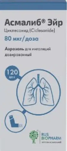 Асмалиб Эйр Аэрозоль д/ингаляций 80мг/доза 120доз произодства ПСК Фарма ООО