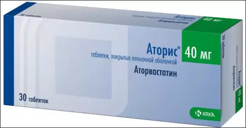 Аторис Таблетки п/о 40мг №30 в Ростове-на-Дону